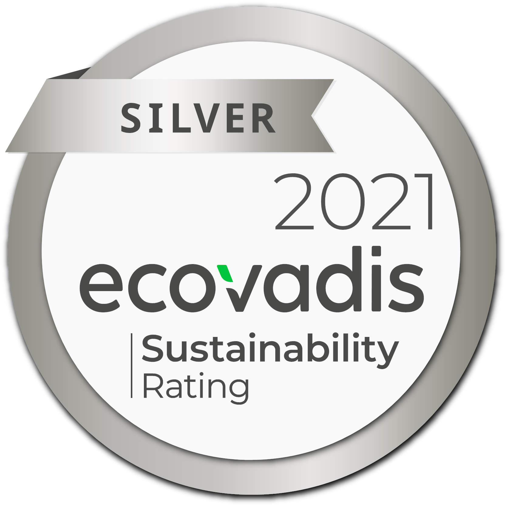 EcoVadis Silver Sustainability Rating 2021